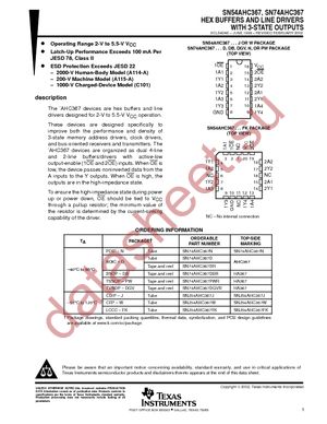 SN74AHC367DG4 datasheet  